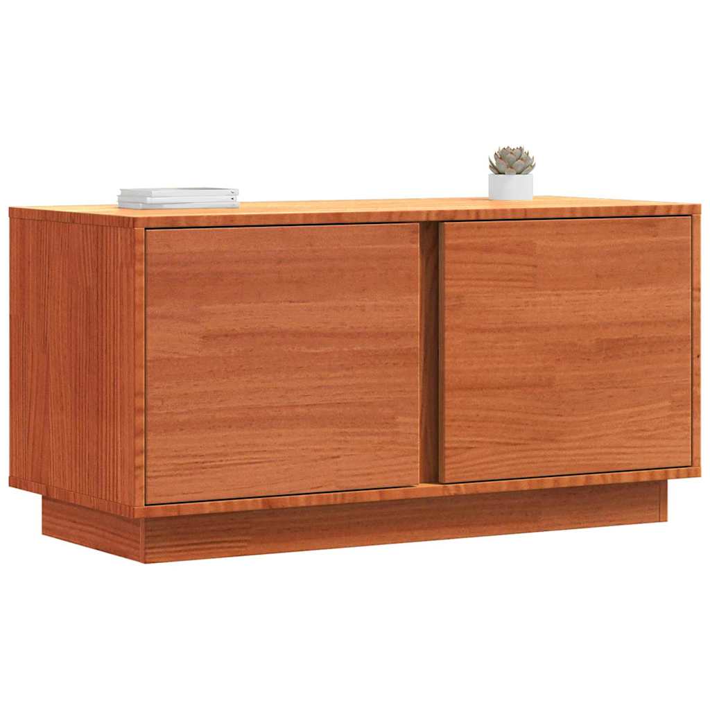 TV-Schränk Wachsbraun 80 x 35 x 40,5 cm Massives Kiefernholz