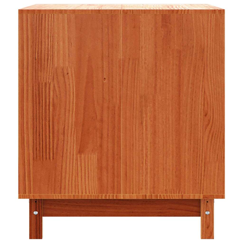 Hundehütte Wachsbraun 100 x 70 x 70 cm Massives Kiefernholz