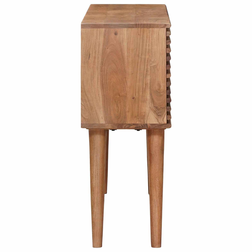 Handgefertigter Beistelltisch Teakbraun 100 x 30 x 75 cm