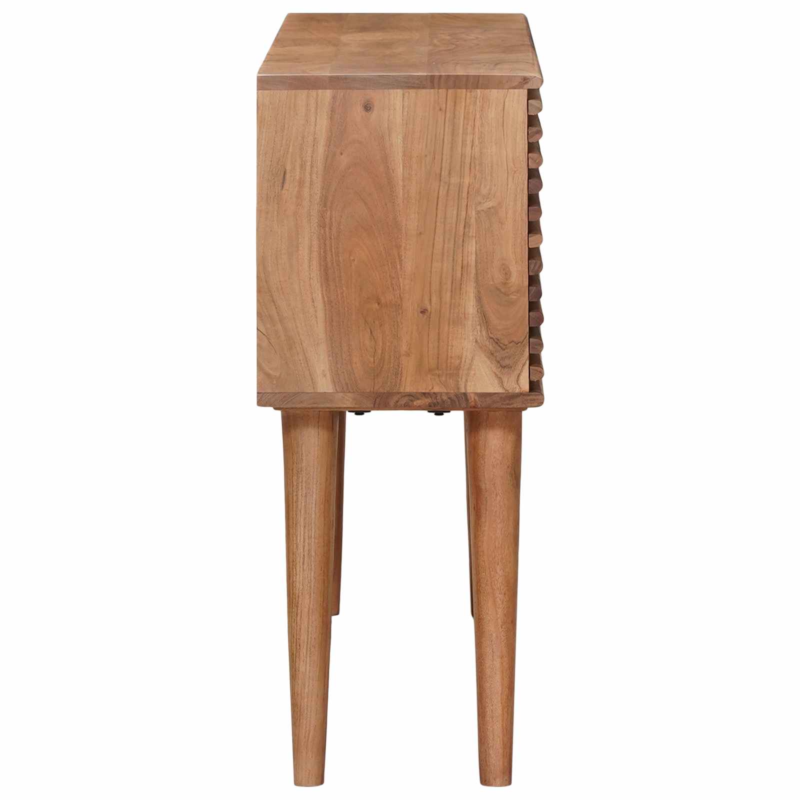 Handgefertigter Beistelltisch Teakbraun 100 x 30 x 75 cm