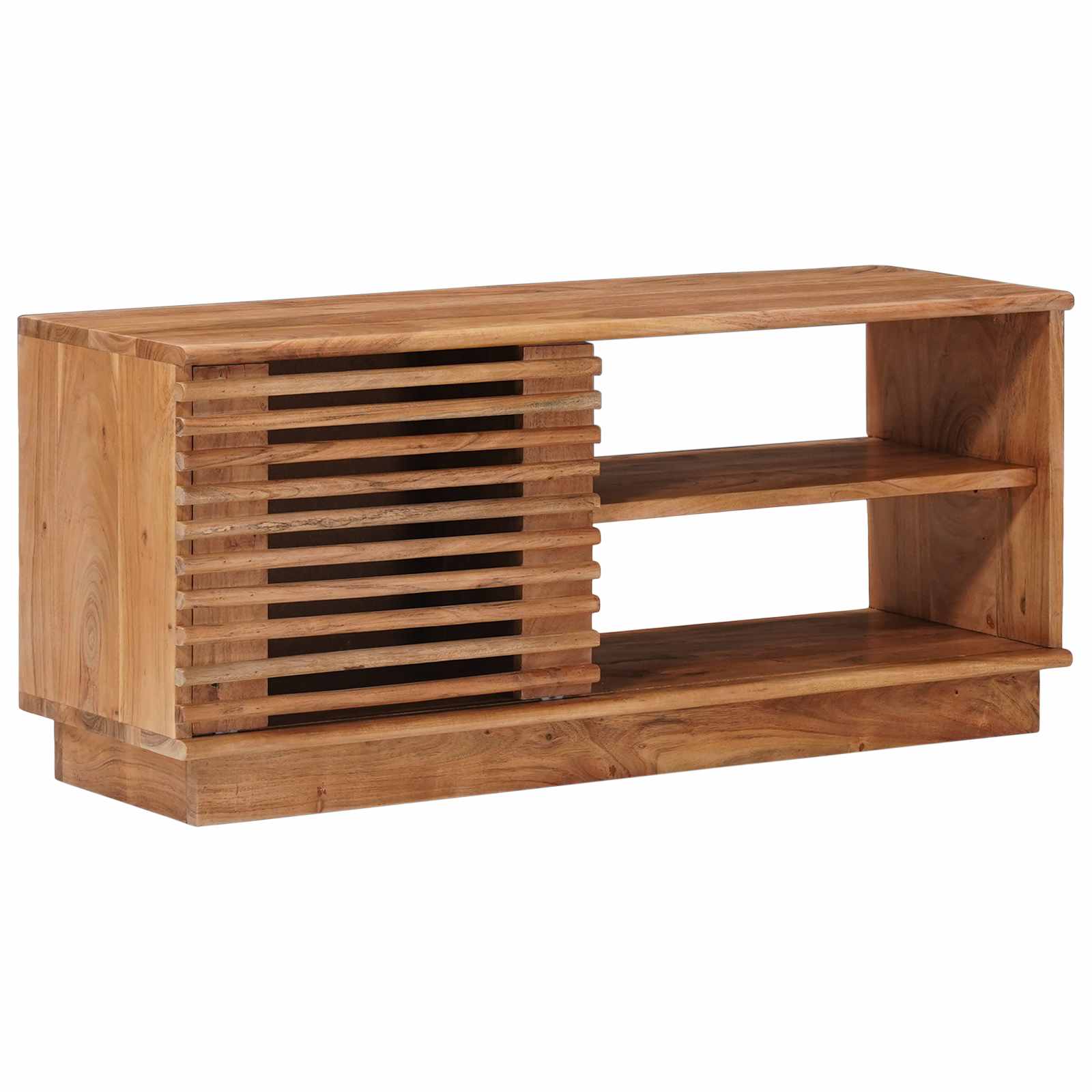 TV-Schränk mit Speicher mit Tür Natur 90 x 30 x 40 cm