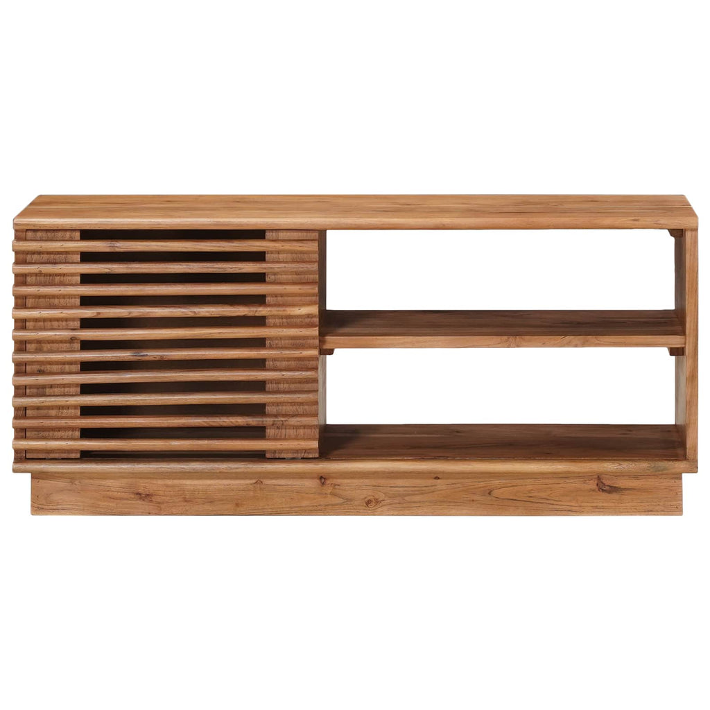 TV-Schränk mit Speicher mit Tür Natur 90 x 30 x 40 cm