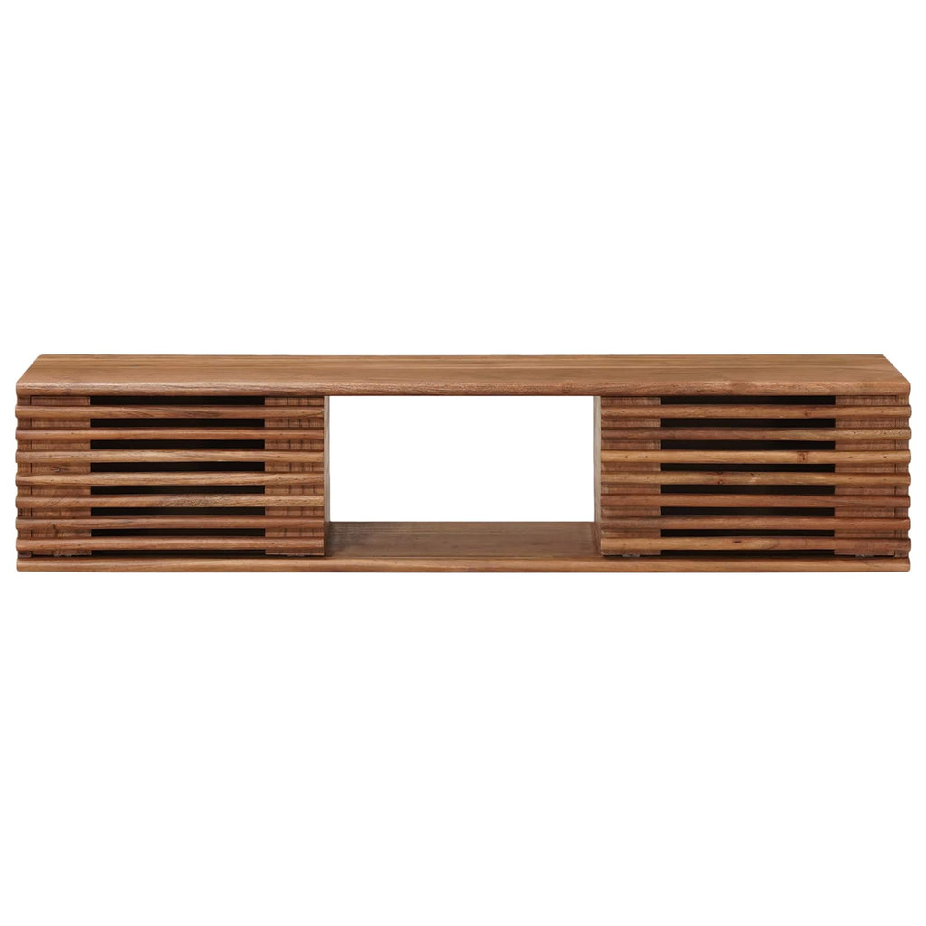 TV-Schränk mit Speicher mit Tür Natur 105 x 30 x 22,5 cm