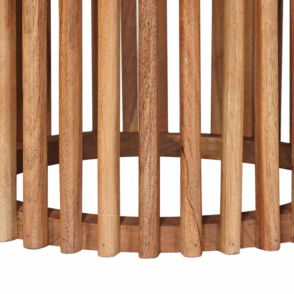 Handgefertigtes Beistelltisch-Set 2 pcs Teakbraun