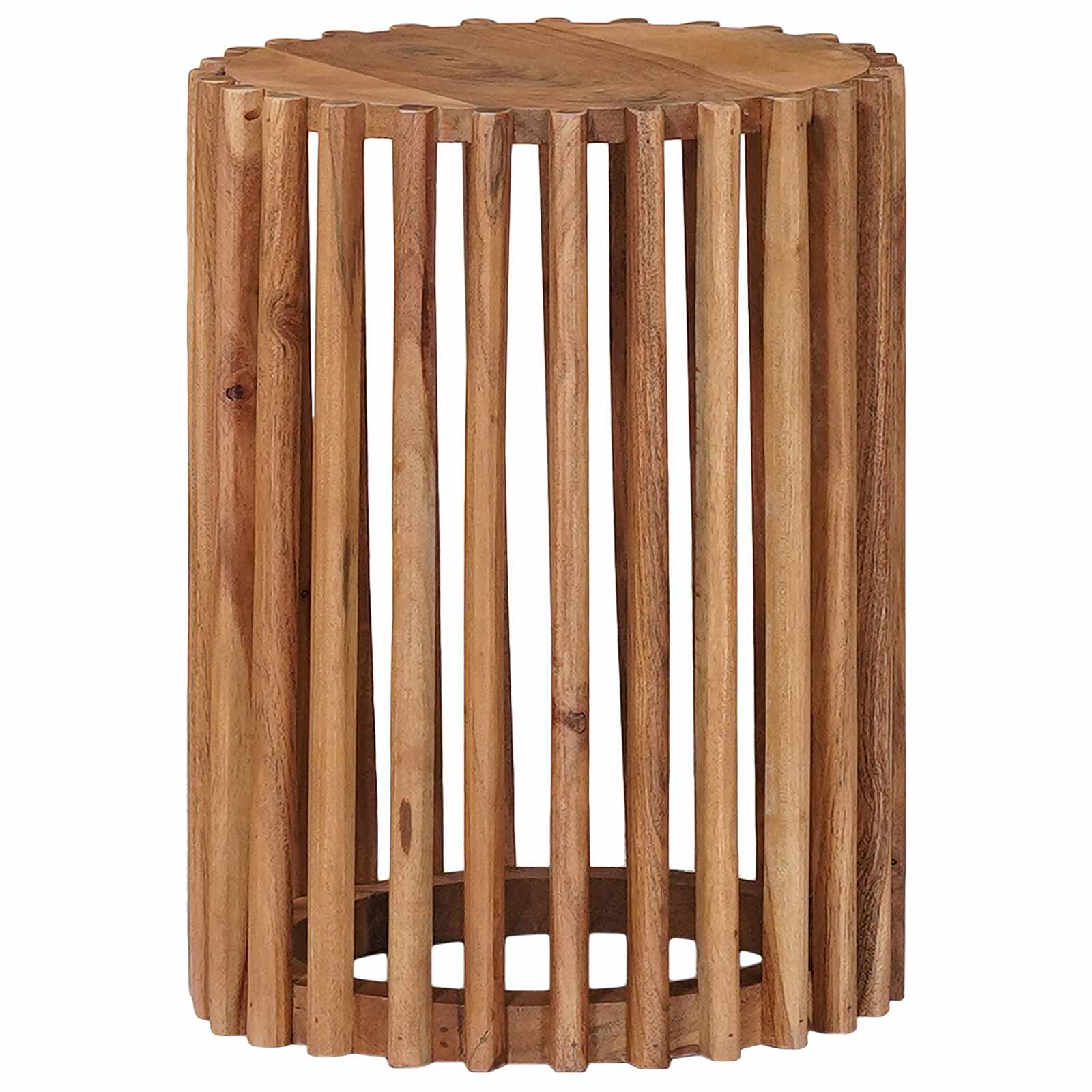 Handgefertigtes Beistelltisch-Set 2 pcs Teakbraun