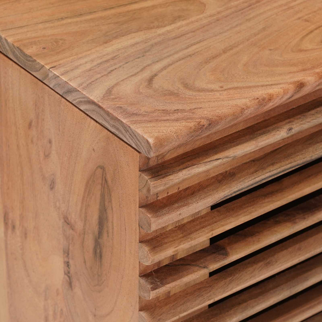 Aufbewahrungsbox mit Speicher Natur 85 x 40 x 46 cm