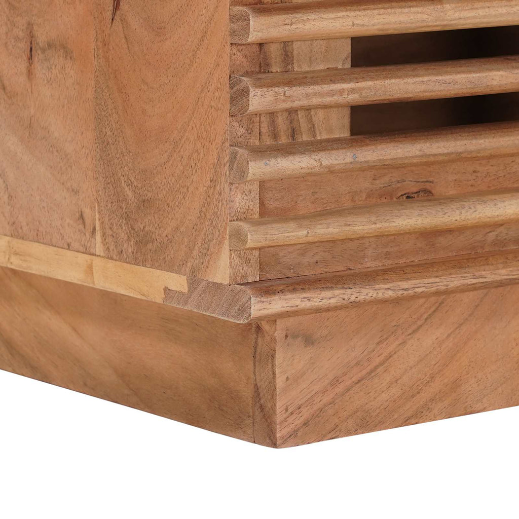 Aufbewahrungsbox mit Speicher Natur 85 x 40 x 46 cm