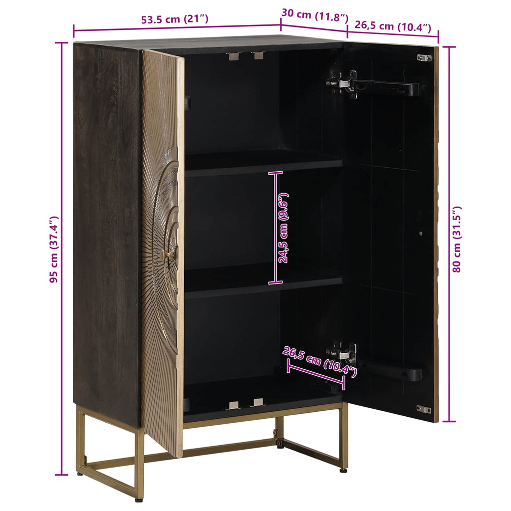 Highboard Messing 53,5 x 30 x 95 cm