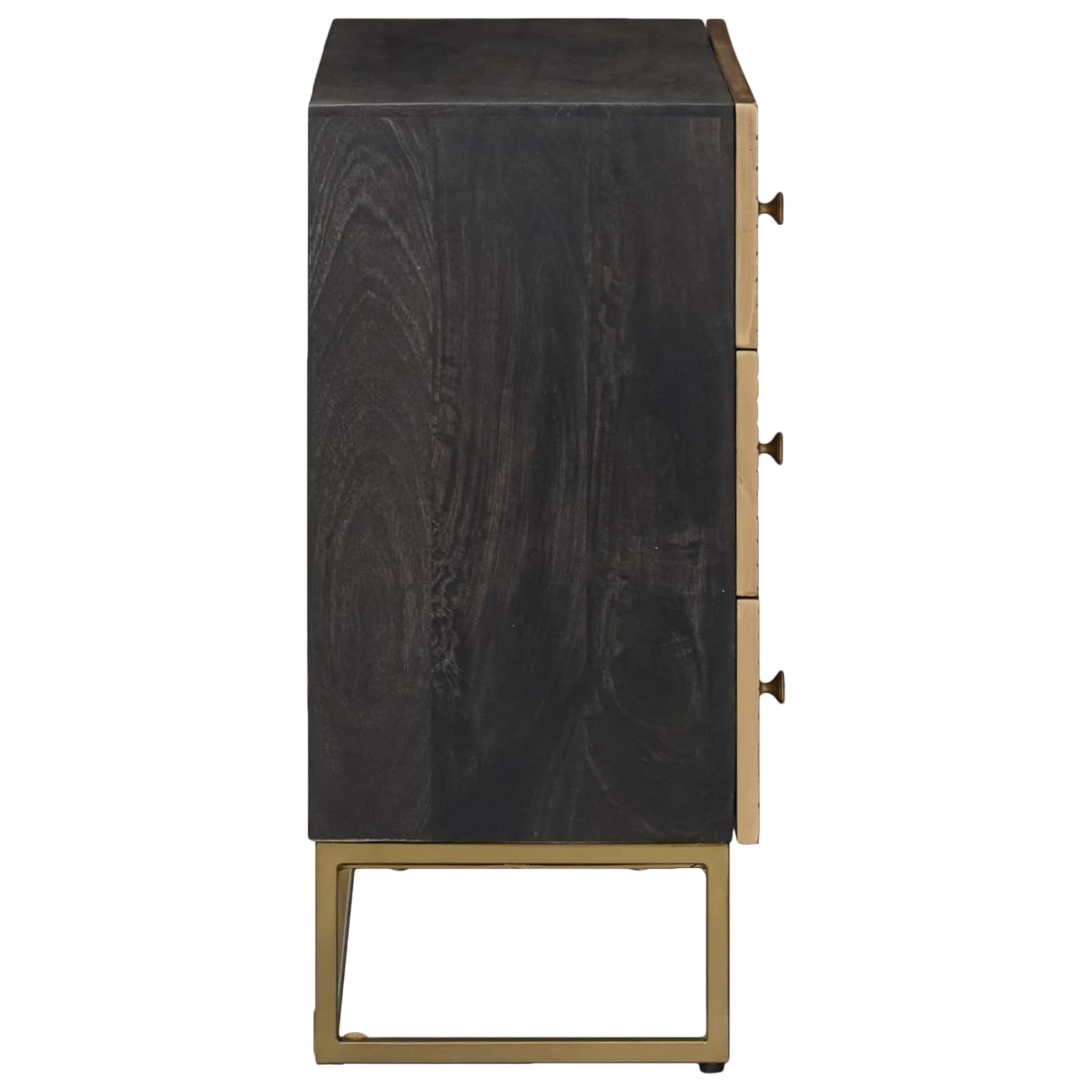 Schubladenschrank mit Schubladen Messing 75 x 30 x 65 cm