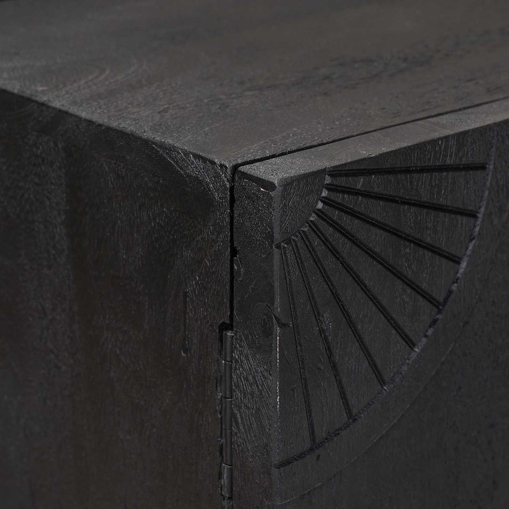 Sideboard Schwarz 105 x 30 x 68 cm