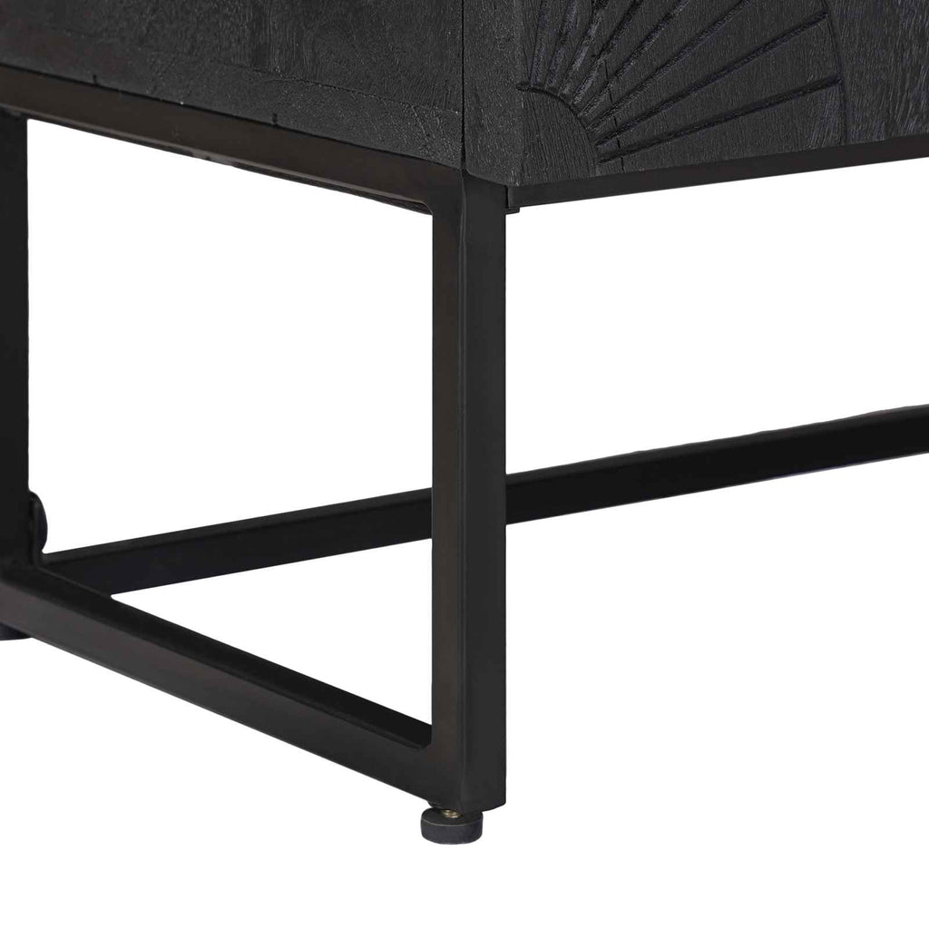 Sideboard Schwarz 105 x 30 x 68 cm