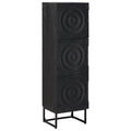 Highboard Schwarz 35 x 30 x 120 cm