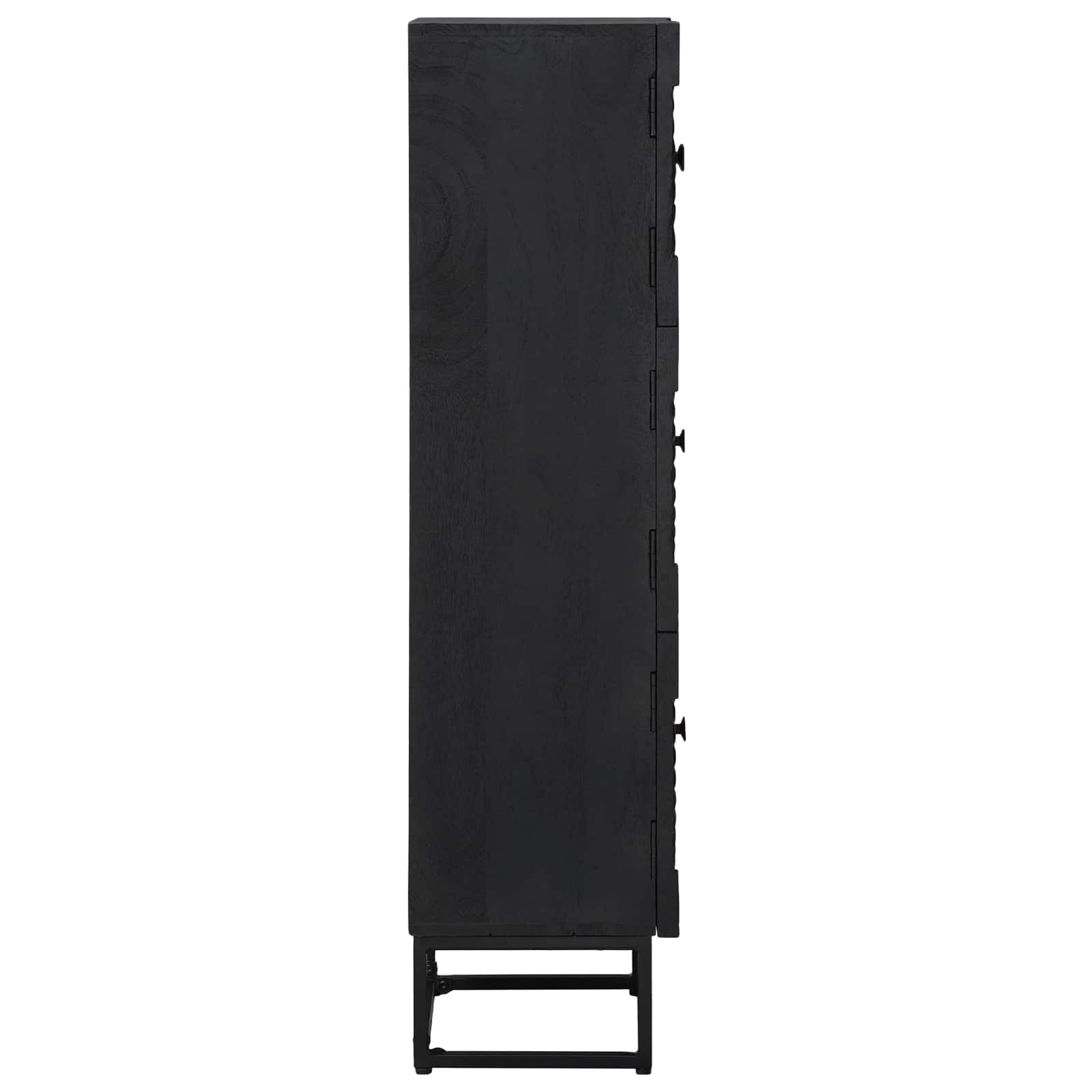 Highboard Schwarz 35 x 30 x 120 cm