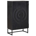 Highboard Schwarz 55 x 30 x 95 cm
