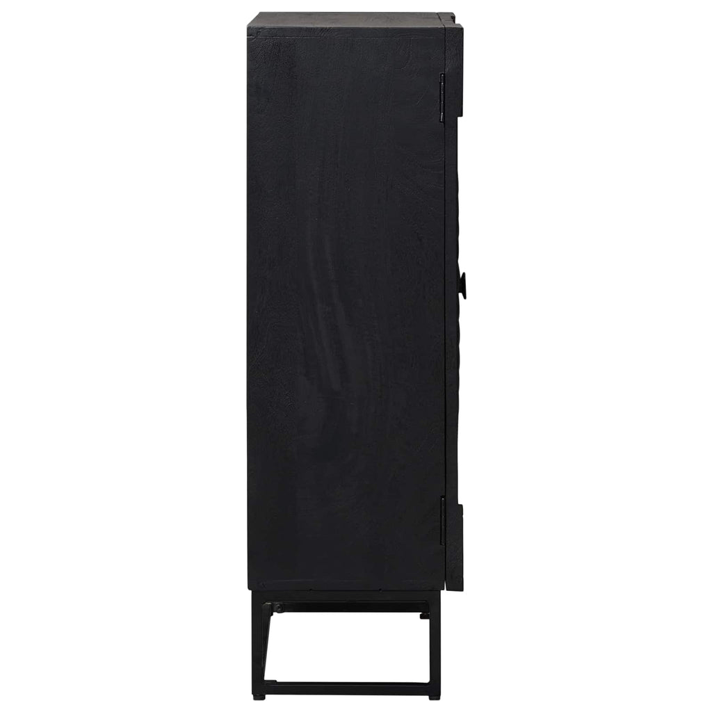 Highboard Schwarz 55 x 30 x 95 cm