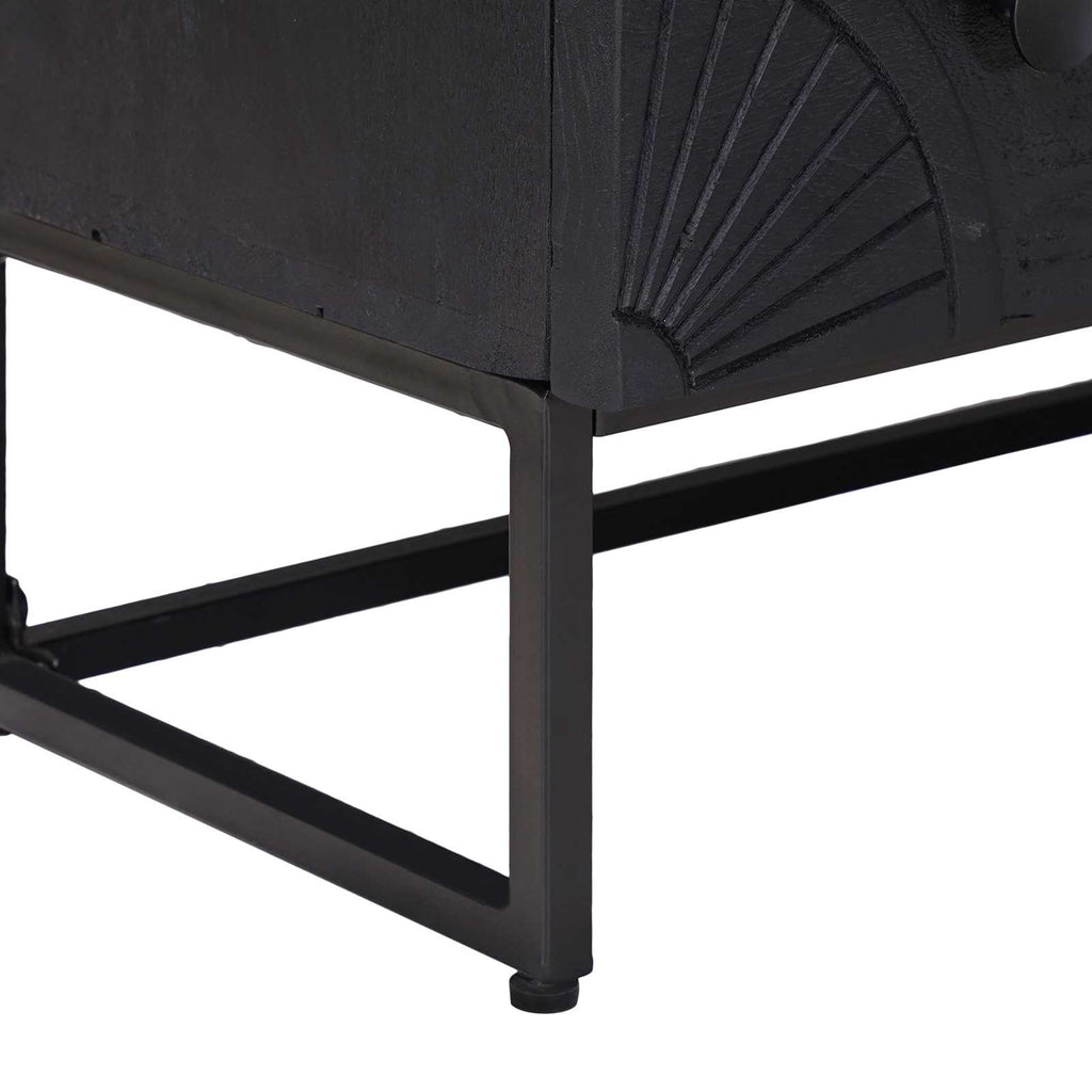 Schubladenschrank mit Schubladen Schwarz 75 x 30 x 65 cm