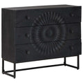 Schubladenschrank mit Schubladen Schwarz 75 x 30 x 65 cm