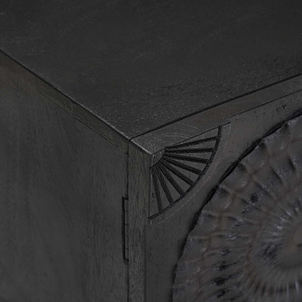 TV-Schränk mit Regal mit Speicher Schwarz 105 x 30 x 35 cm