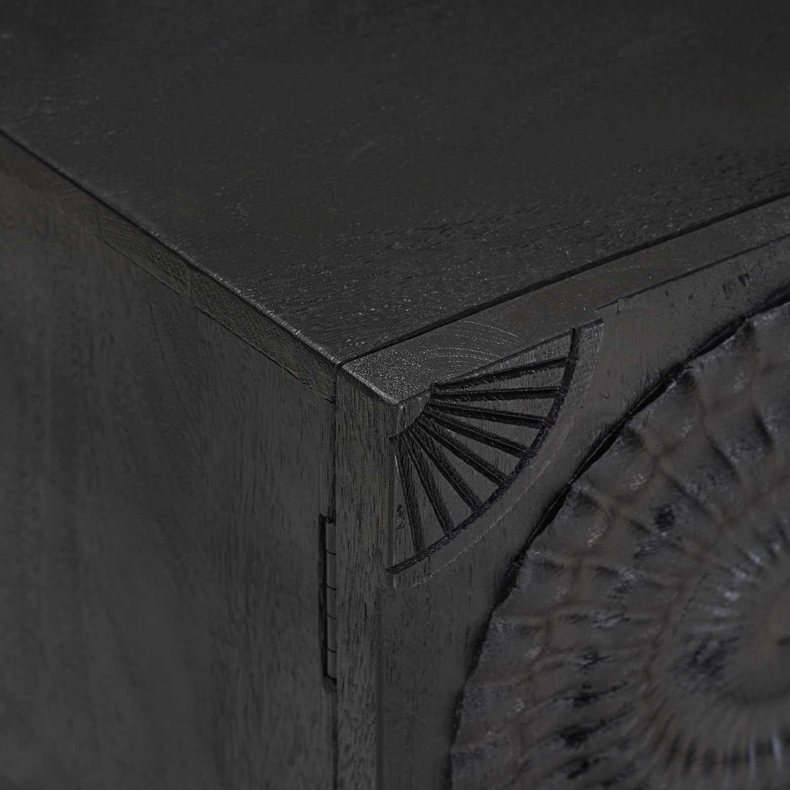 TV-Schränk mit Regal mit Speicher Schwarz 105 x 30 x 35 cm
