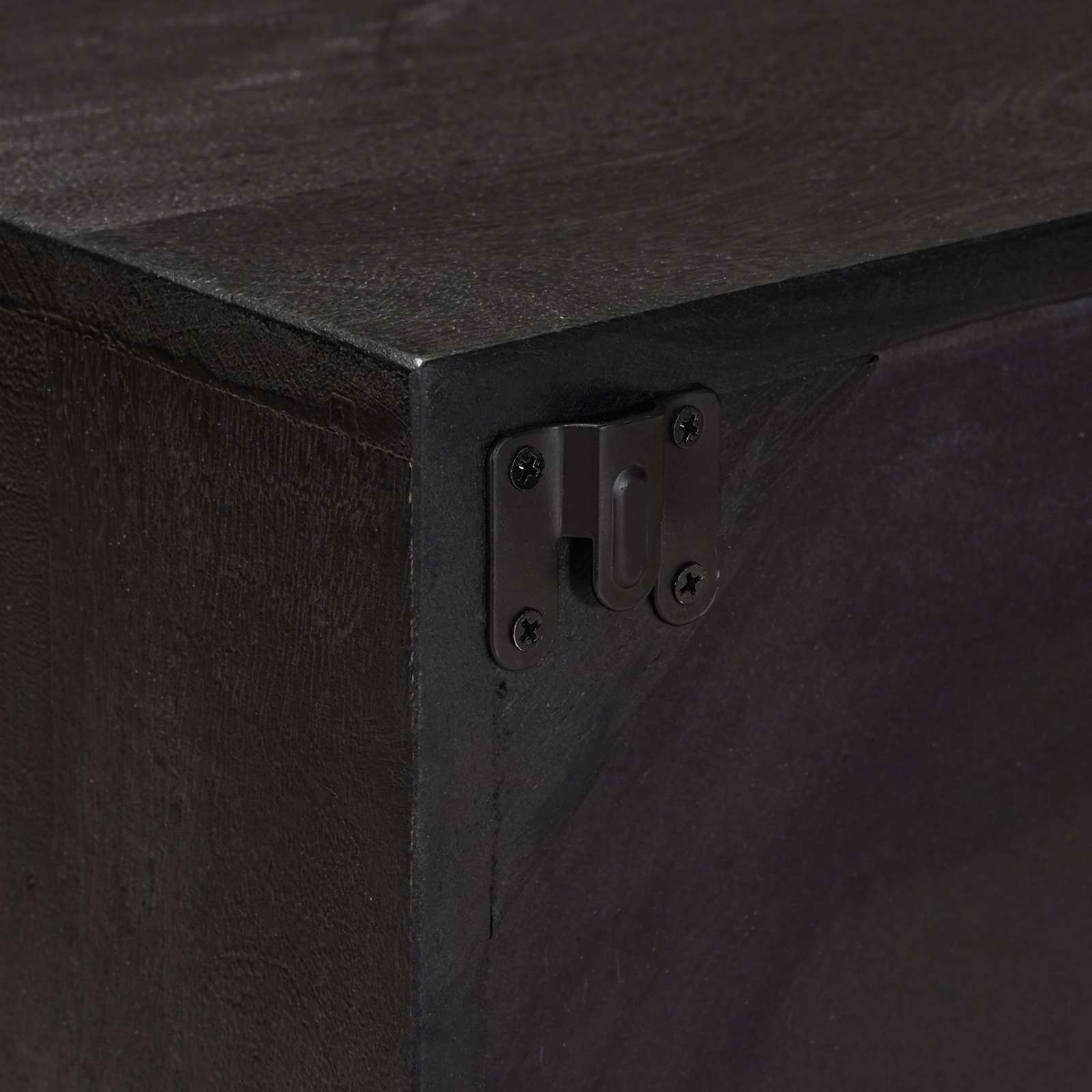 TV-Schränk mit Regal mit Speicher Schwarz 105 x 30 x 35 cm