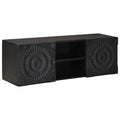 TV-Schränk mit Regal mit Speicher Schwarz 105 x 30 x 35 cm