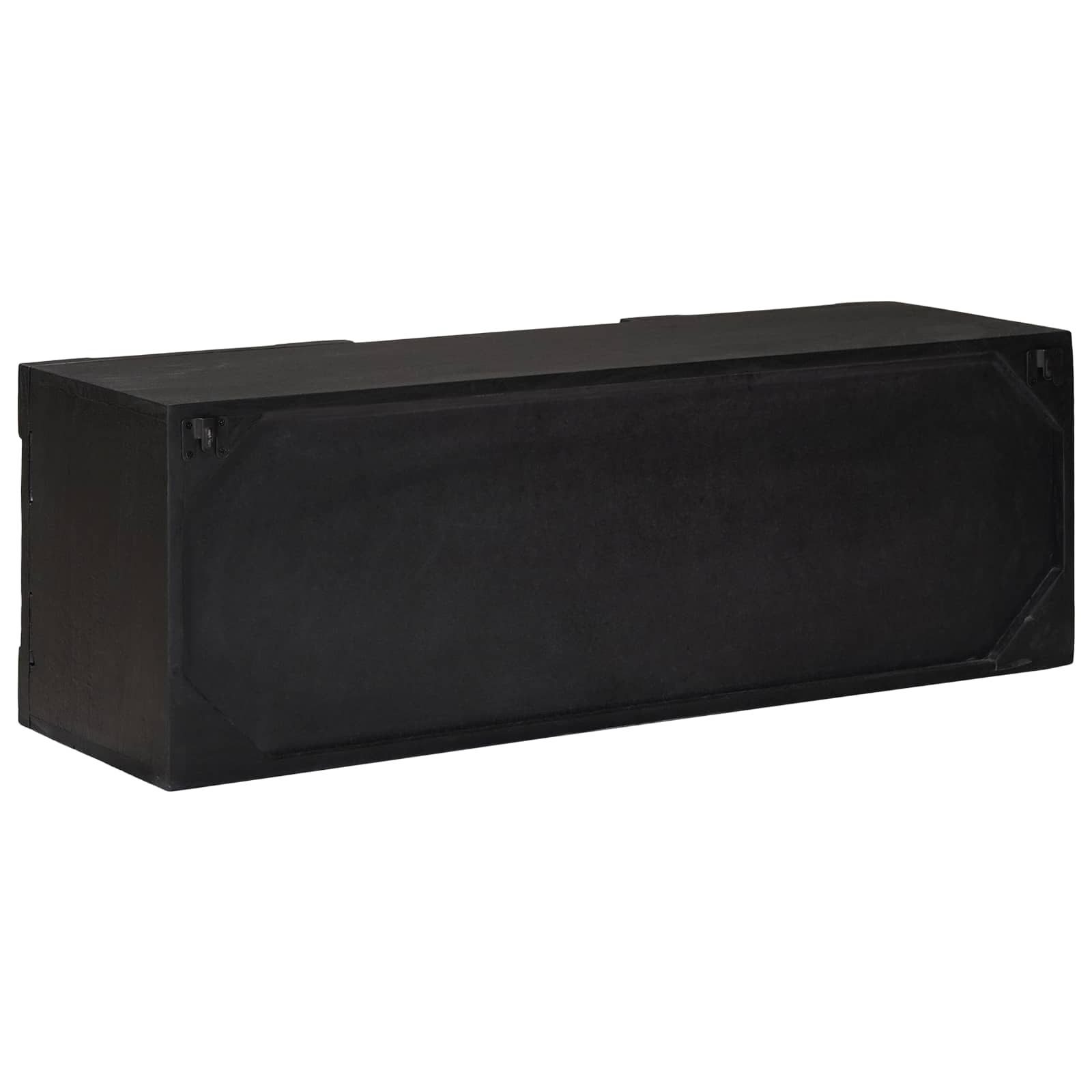 TV-Schränk mit Regal mit Speicher Schwarz 105 x 30 x 35 cm