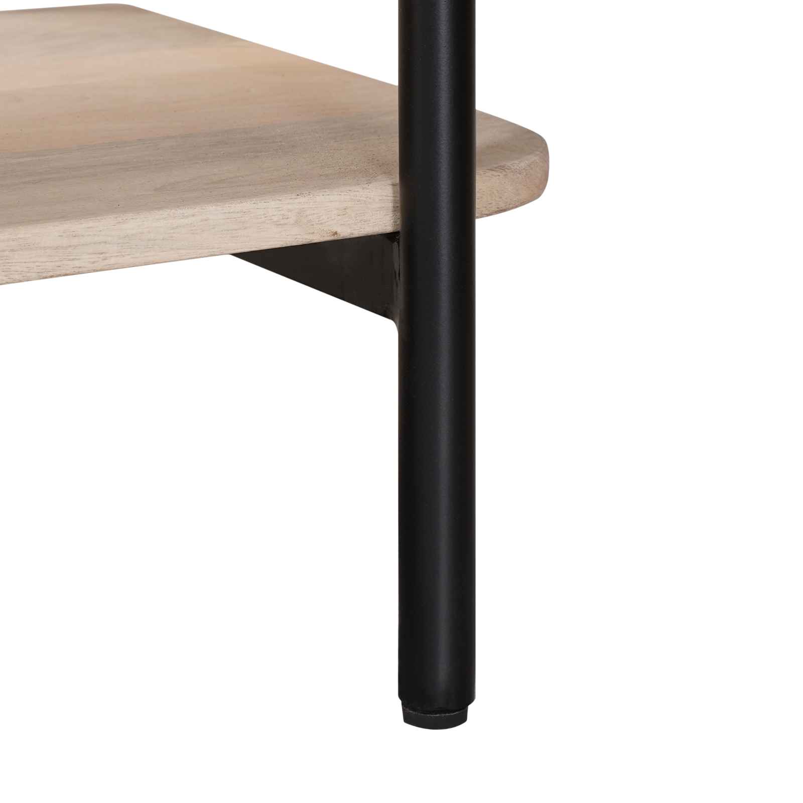 Handgefertigter Beistelltisch Weiß 100 x 30 x 76 cm