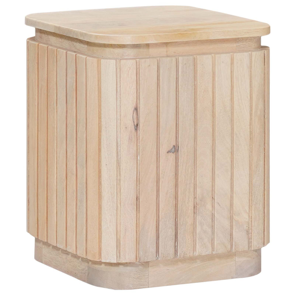 Handgefertigtes Beistelltisch-Set 2 pcs Weiß 45 x 45 x 45 cm