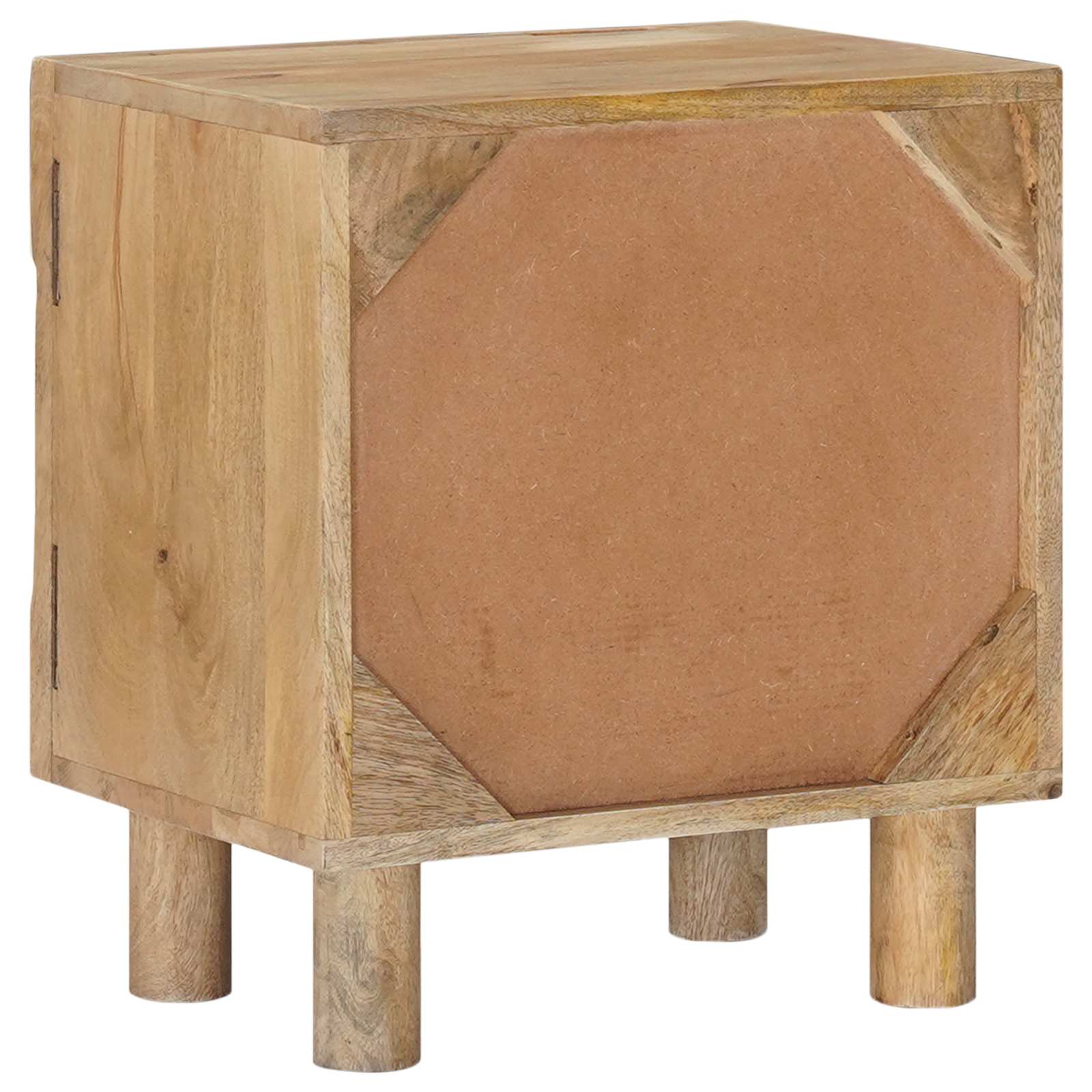 Handgefertigter Nachttisch Teakbraun 40 x 30 x 45 cm
