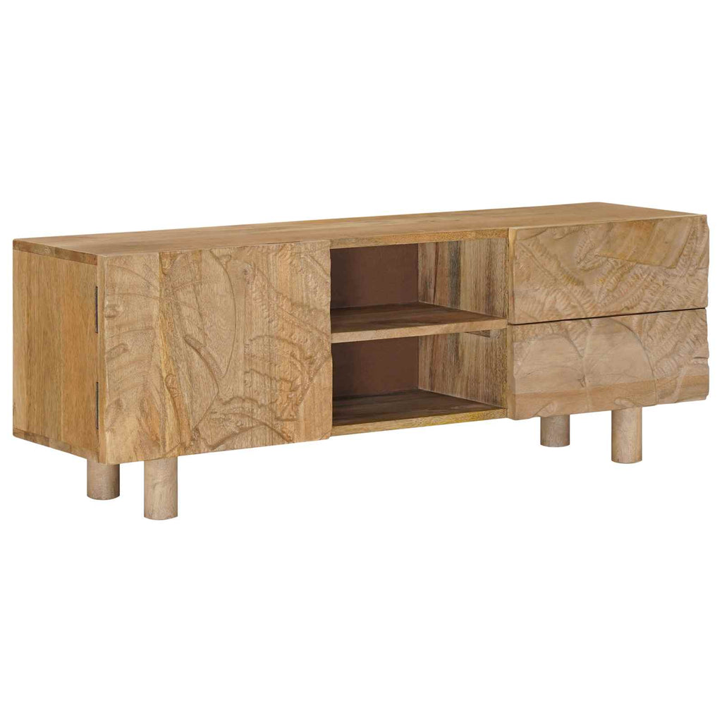 TV-Schränk mit Schubladen mit Regal mit Tür 110 x 30 x 40 cm