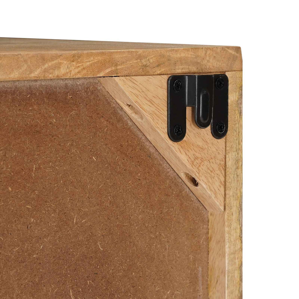 Wand-TV-Schrank mit Regal mit Speicher mit Tür 100 x 30 x 35 cm