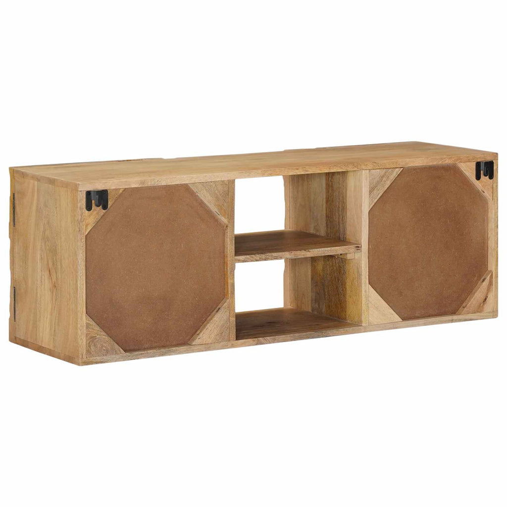 Wand-TV-Schrank mit Regal mit Speicher mit Tür 100 x 30 x 35 cm
