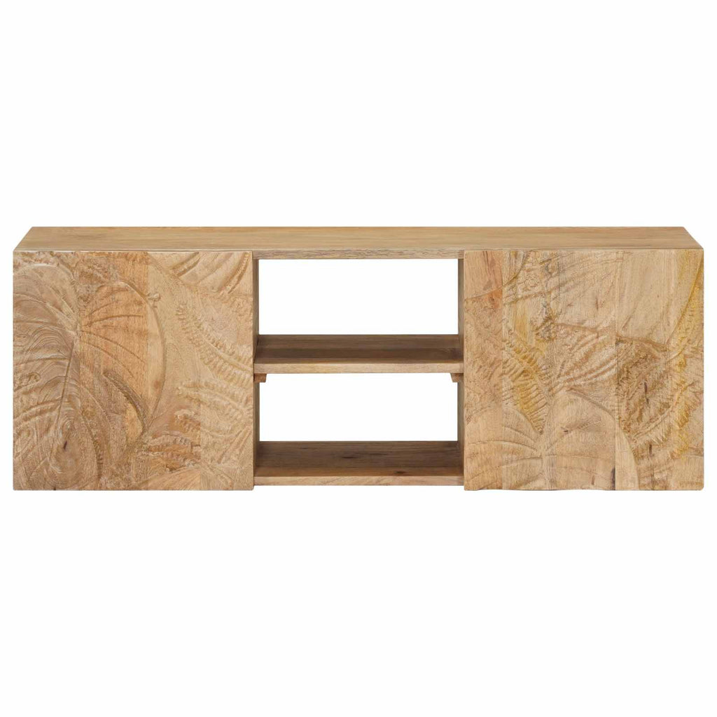Wand-TV-Schrank mit Regal mit Speicher mit Tür 100 x 30 x 35 cm