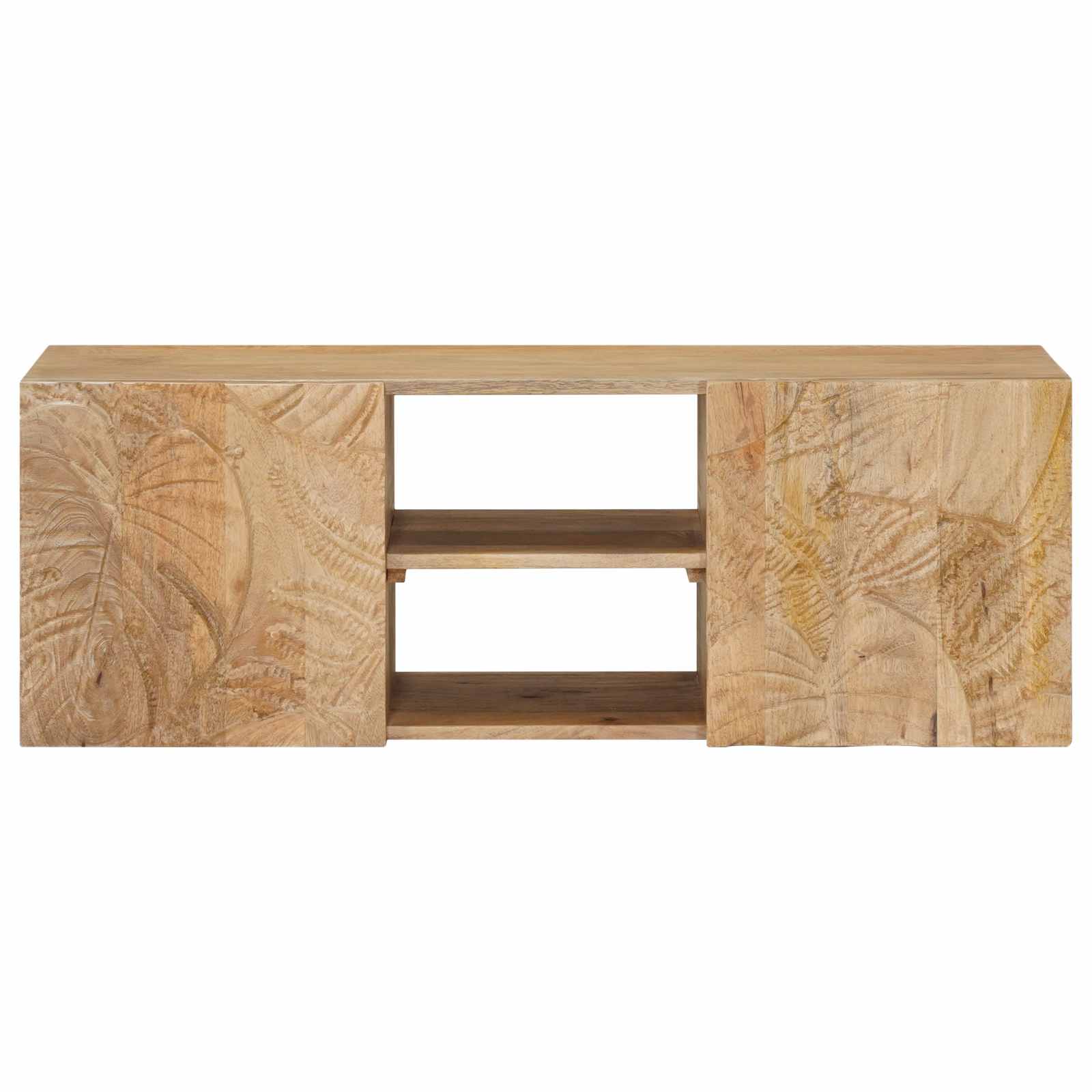 Wand-TV-Schrank mit Regal mit Speicher mit Tür 100 x 30 x 35 cm