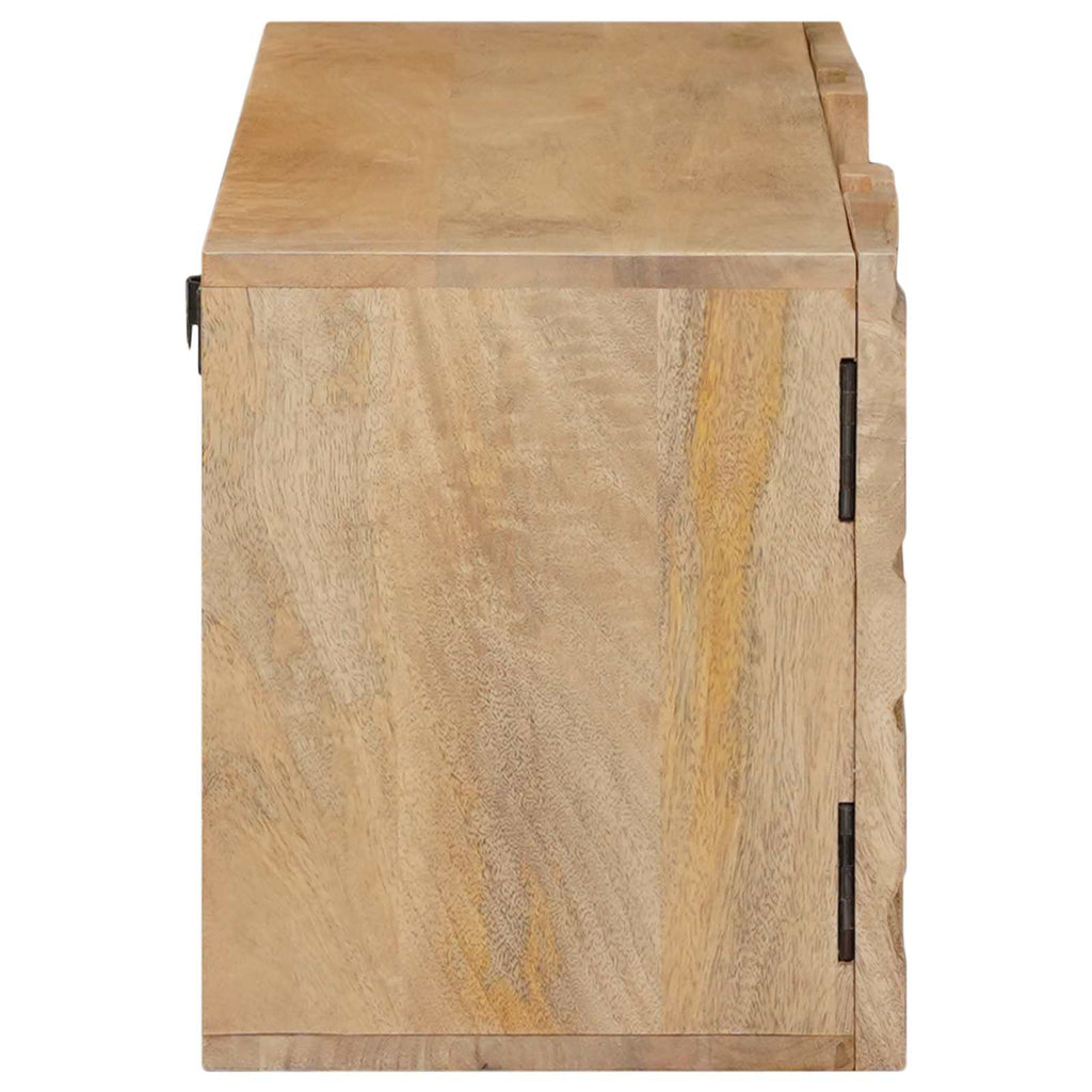 Wand-TV-Schrank mit Regal mit Speicher mit Tür 100 x 30 x 35 cm