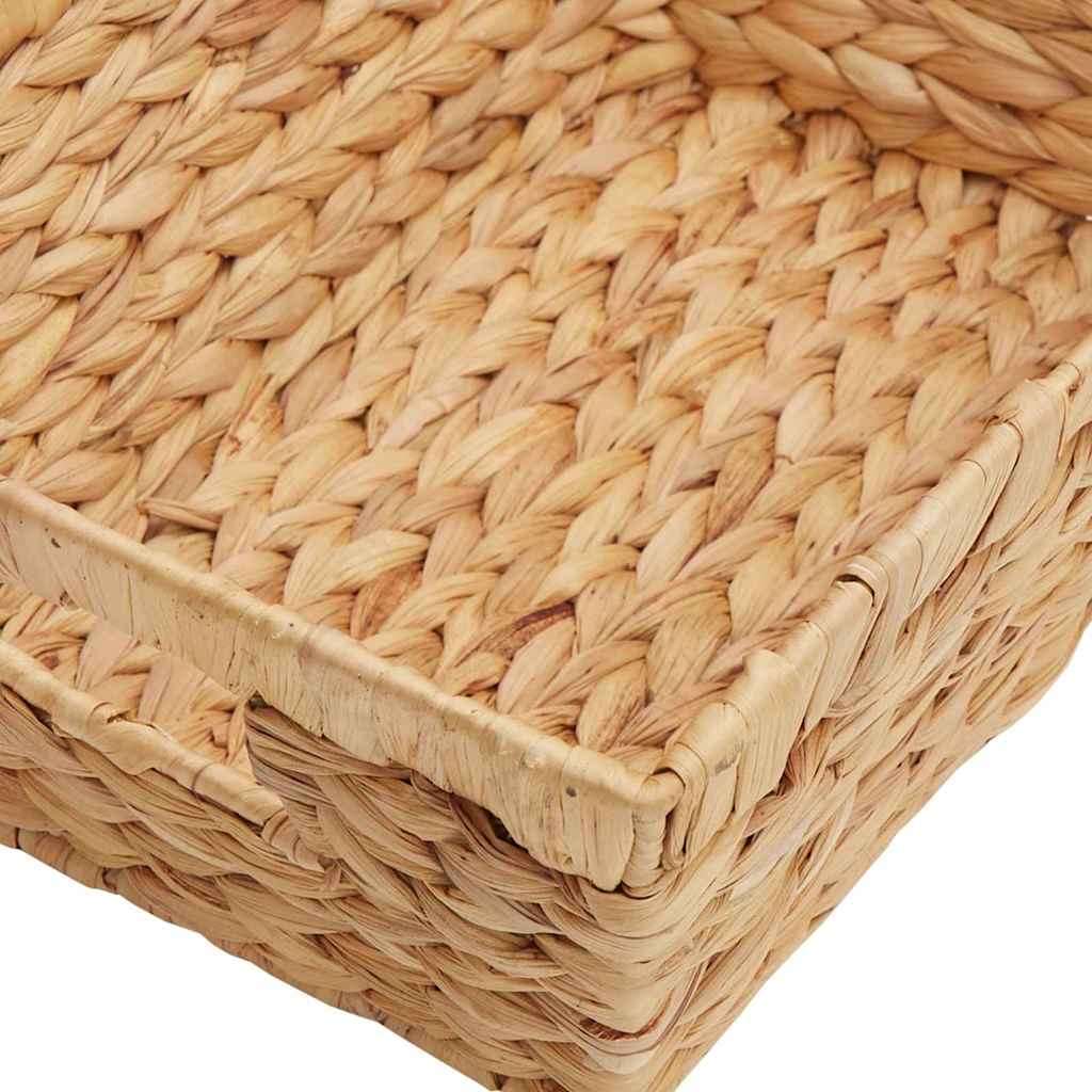 Aufbewahrungskörbe 2 pcs Natur 38 x 28 x 15 cm Wasserhyazinthe
