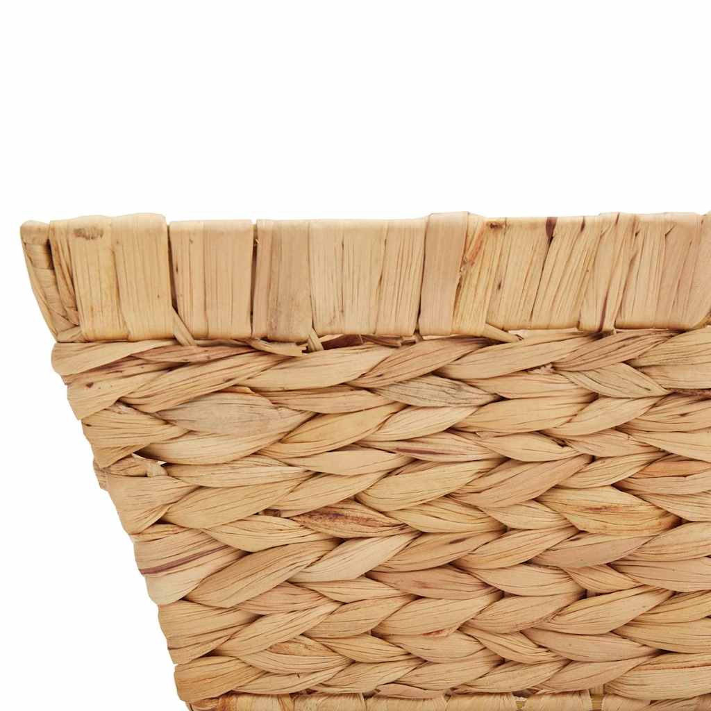Aufbewahrungskörbe 2 pcs Natur 38 x 28 x 15 cm Wasserhyazinthe