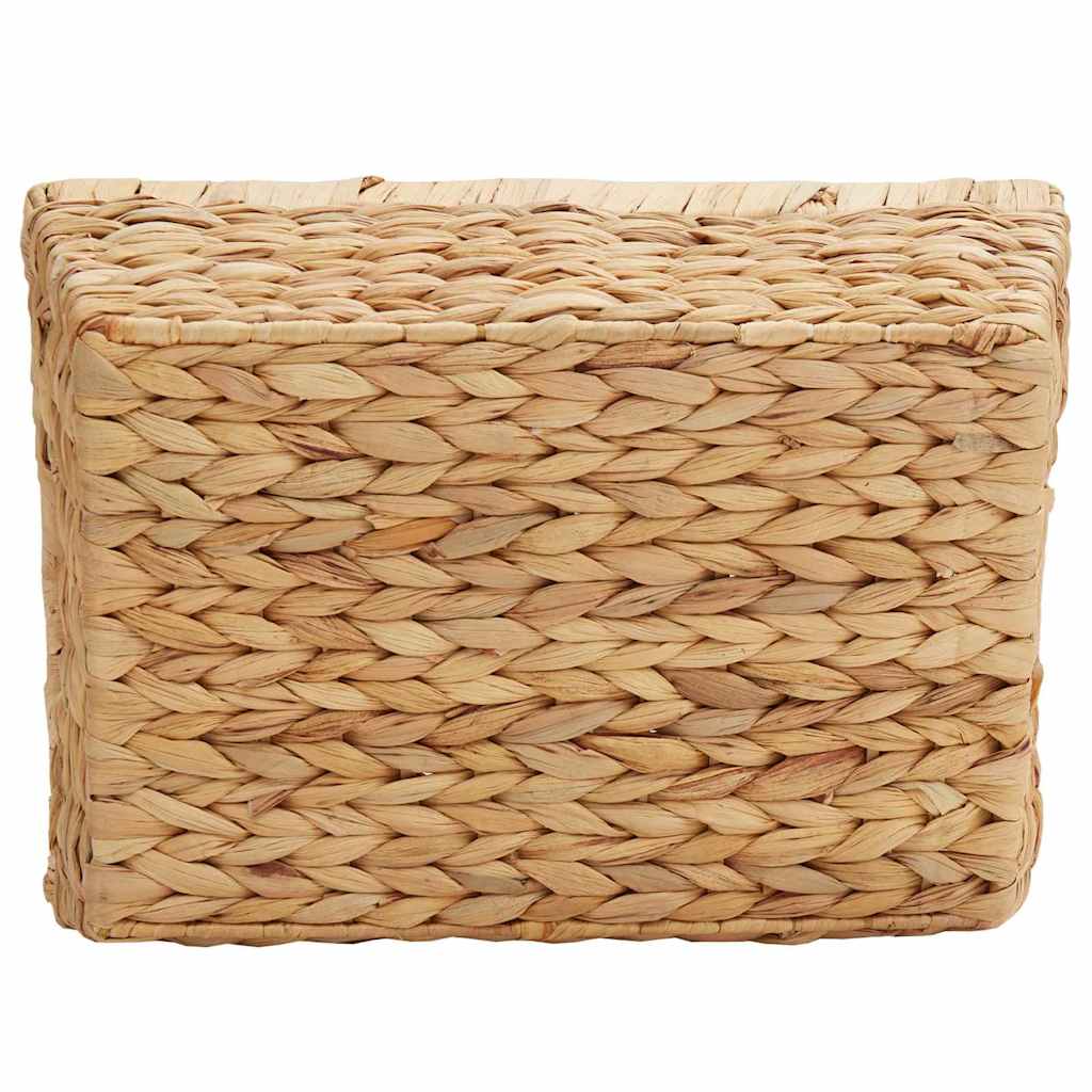 Aufbewahrungskörbe 2 pcs Natur 38 x 28 x 15 cm Wasserhyazinthe