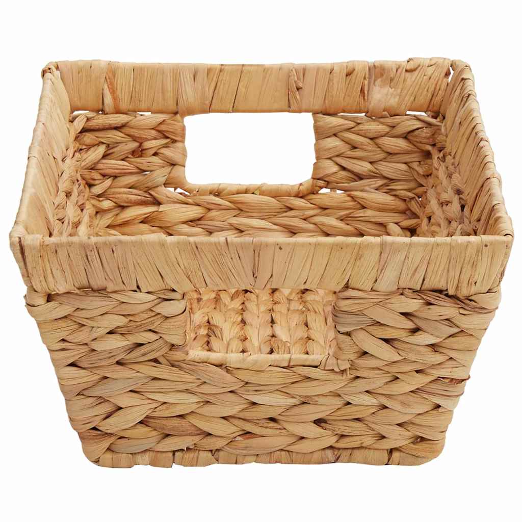 Aufbewahrungskörbe 2 pcs Natur 38 x 28 x 15 cm Wasserhyazinthe