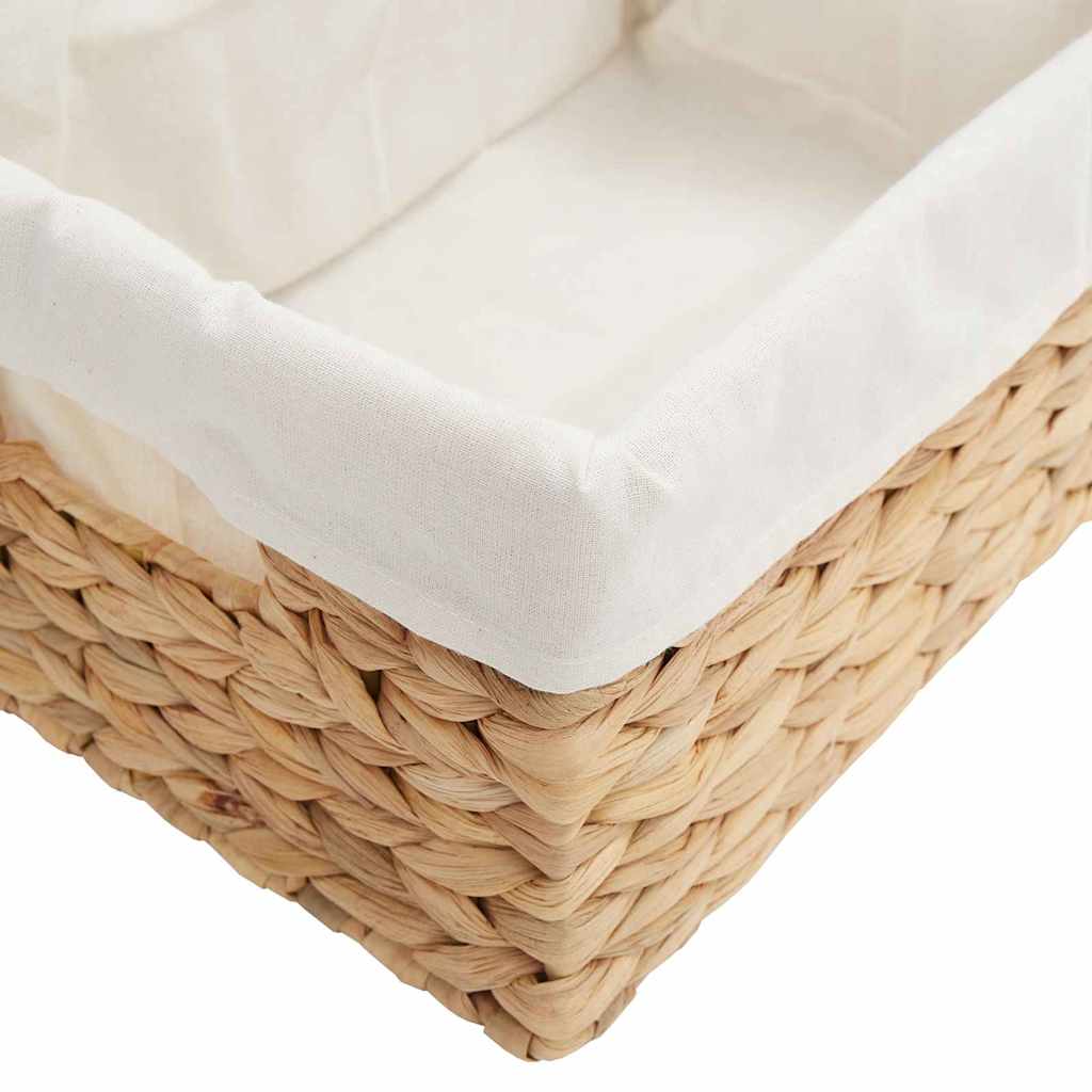 Aufbewahrungskörbe 3 pcs Natur Wasserhyazinthe