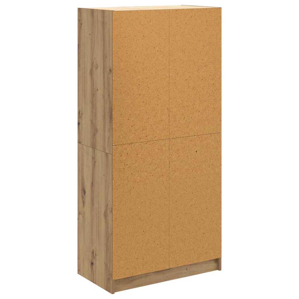 Highboard Artisan-Eiche 68 x 37 x 142 cm Holzwerkstoff