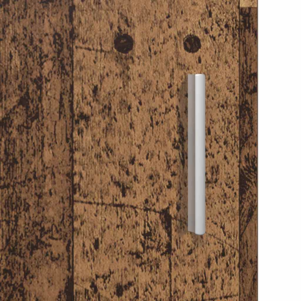 Highboard Altholz 80 x 42,5 x 185 cm Holzwerkstoff