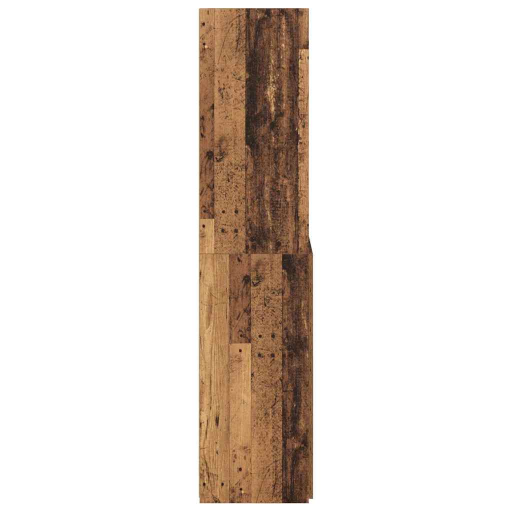 Highboard Altholz 80 x 42,5 x 185 cm Holzwerkstoff