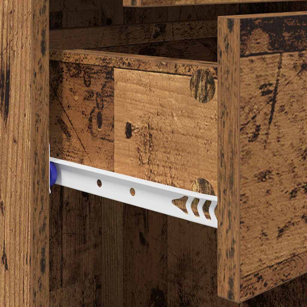 Highboard Altholz 40 x 42,5 x 185 cm Holzwerkstoff
