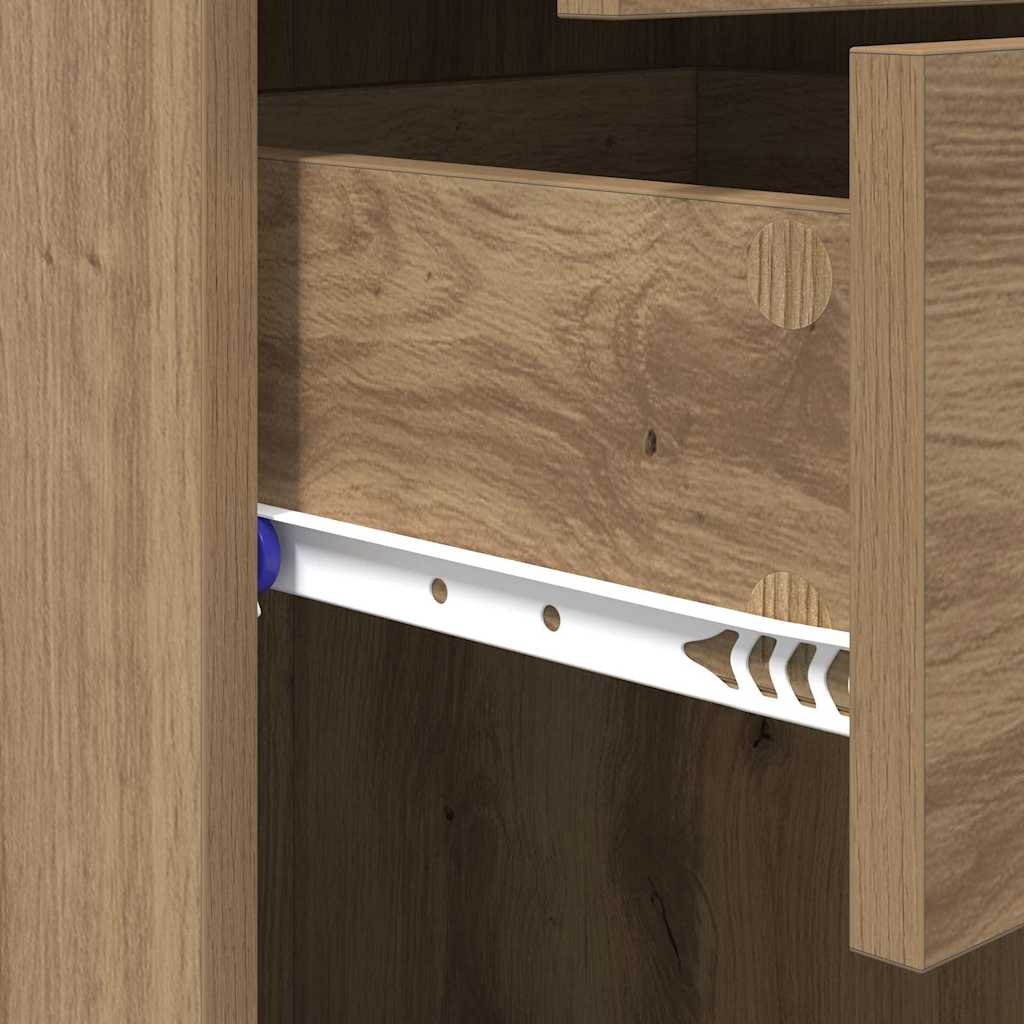 Highboard Artisan-Eiche 50 x 42,5 x 185 cm Holzwerkstoff