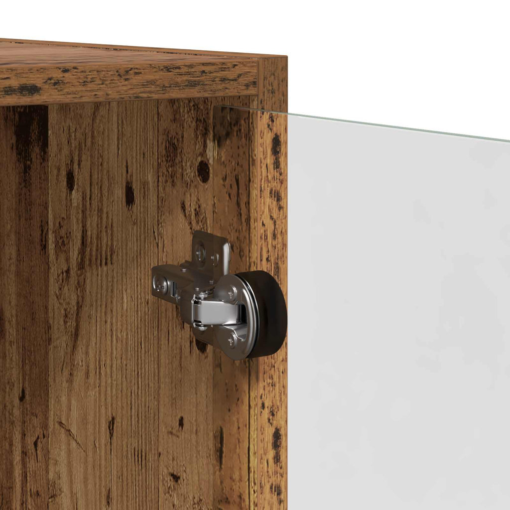 Highboard 2 pcs Altholz 68 x 37 x 142 cm Holzwerkstoff