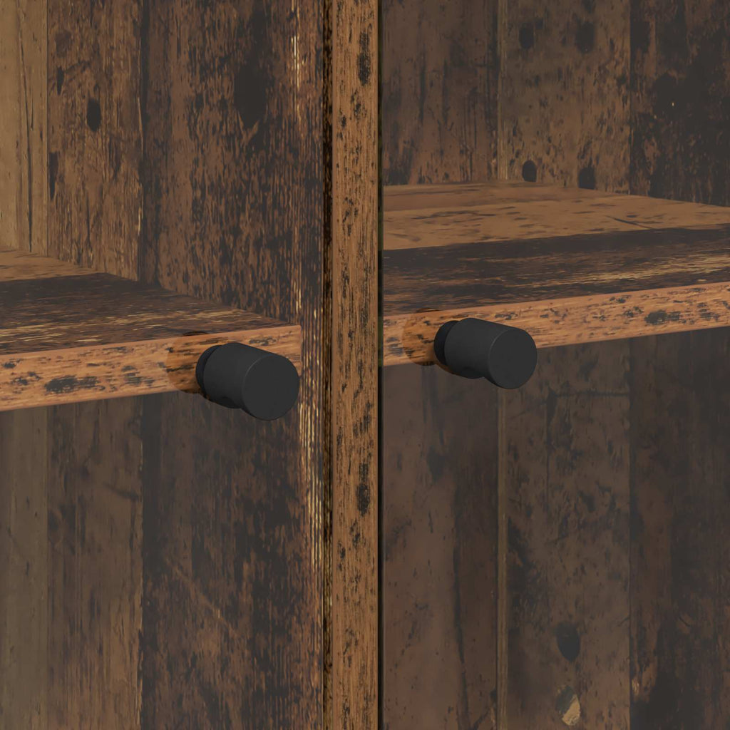 Highboard 2 pcs Altholz 68 x 37 x 142 cm Holzwerkstoff