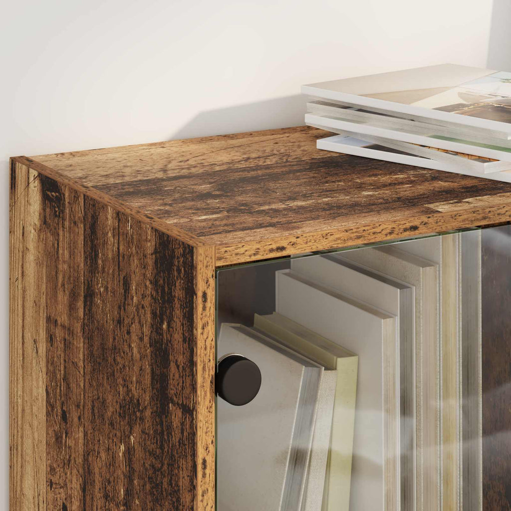 Highboard 2 pcs Altholz 68 x 37 x 142 cm Holzwerkstoff
