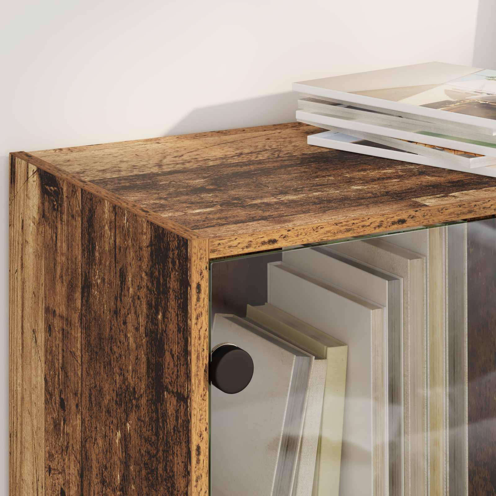 Highboard 2 pcs Altholz 68 x 37 x 142 cm Holzwerkstoff