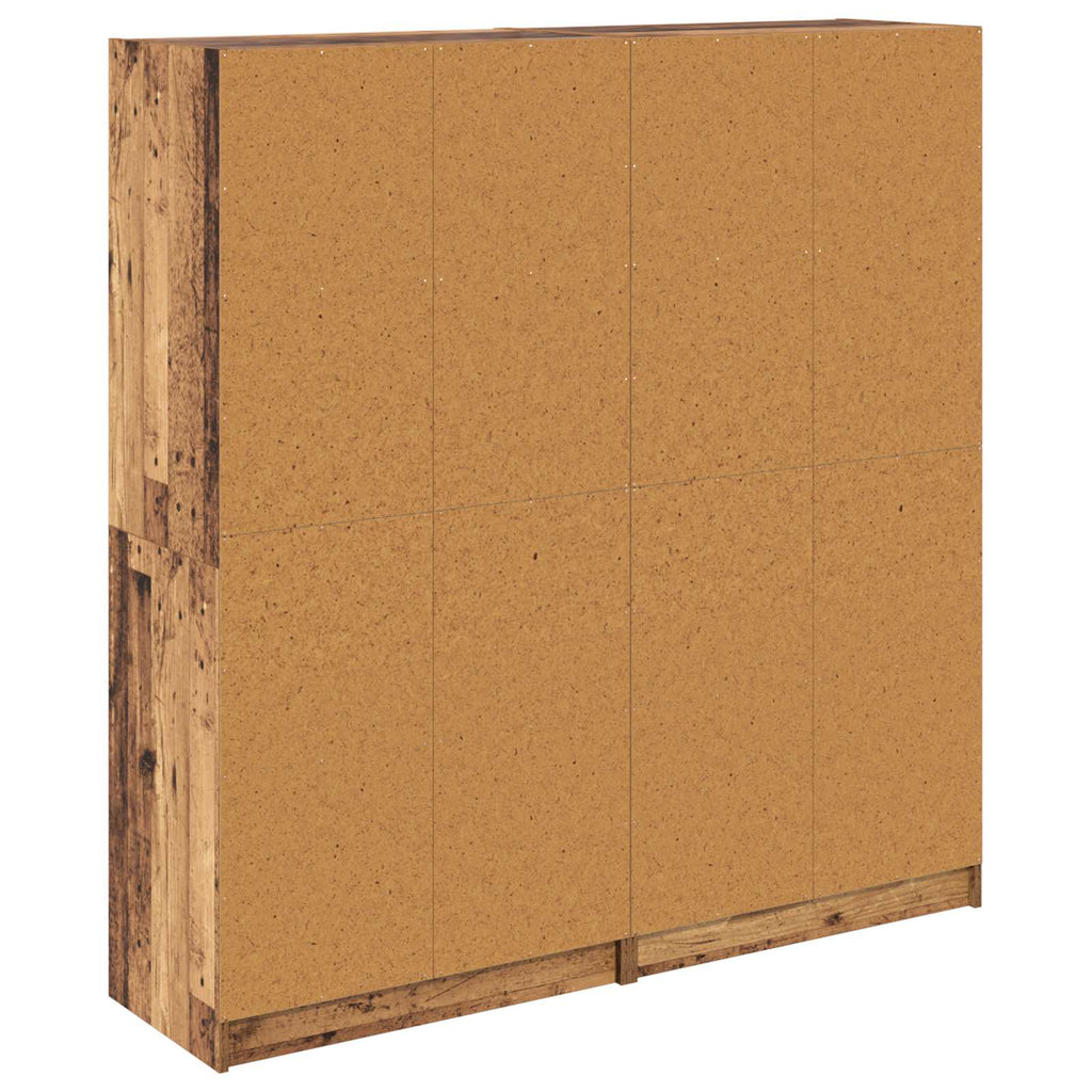 Highboard 2 pcs Altholz 68 x 37 x 142 cm Holzwerkstoff